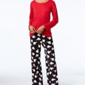 Charter Club Fleece  Pajama Sleepwear Set New 2 Pc size Large New with Tags